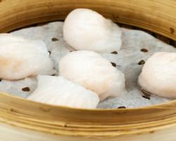 B14. Pork & Shrimp Dumplings with Green Chives (12 pcs) 韭菜猪蝦水餃